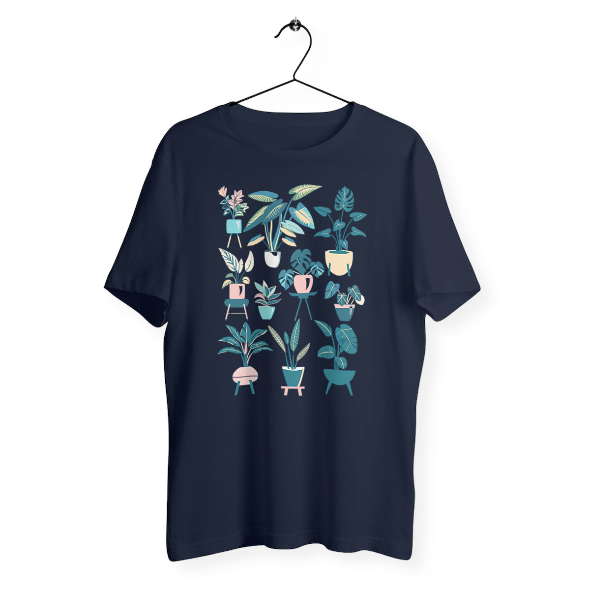 Weekend Plants T-Shirt, 100% Organic Cotton, Black
