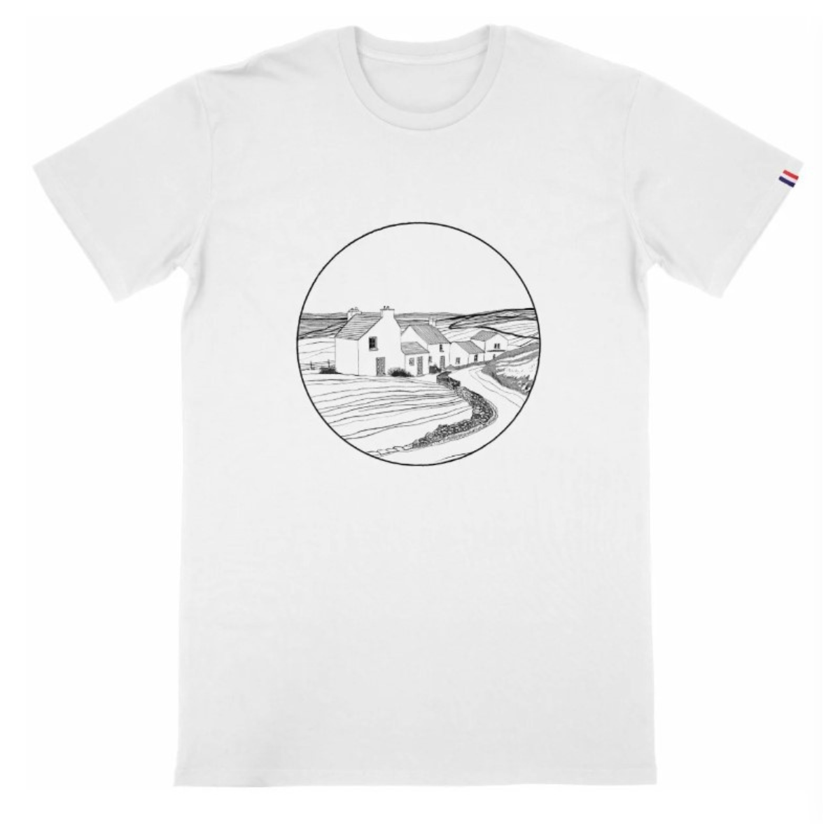 Rural Ireland Icon T-Shirt, 100% Organic Cotton - Made in France